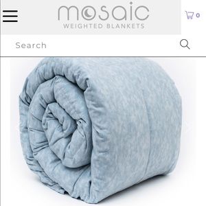 Gray Mosaic 15lb Weighted Blanket